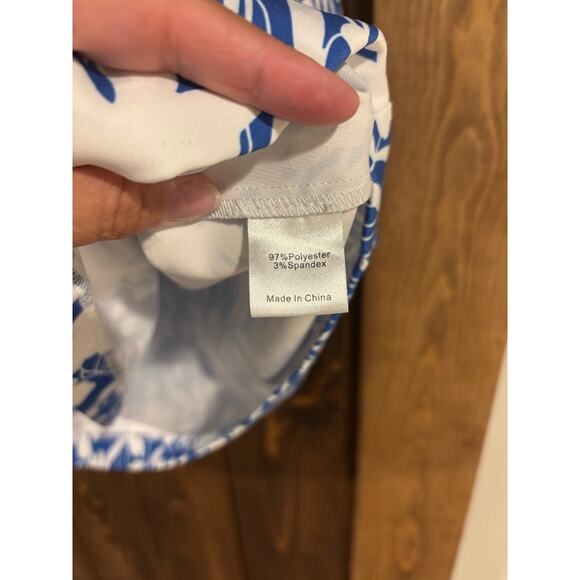 Tuckernuck Faye Floral Ruffle Neck Tie Back Blouse XXL - Picture 8 of 8